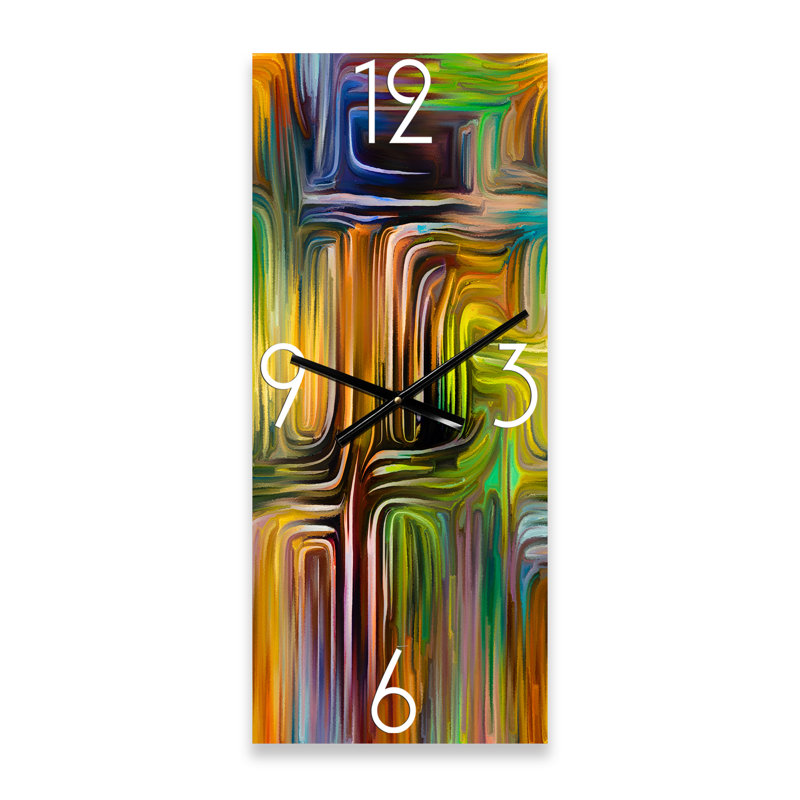 Color Fusion I - Horloge murale moderne, Petit