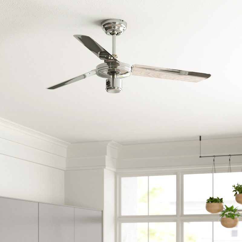 Bracelynn 122cm Ceiling Fan, Chrome