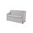Dana Heights 7-Piece Expandable Trestle Dining Set with Banquette, Cane Host Chairs, Upholstered Side Chairs & Cement Top Cane Server