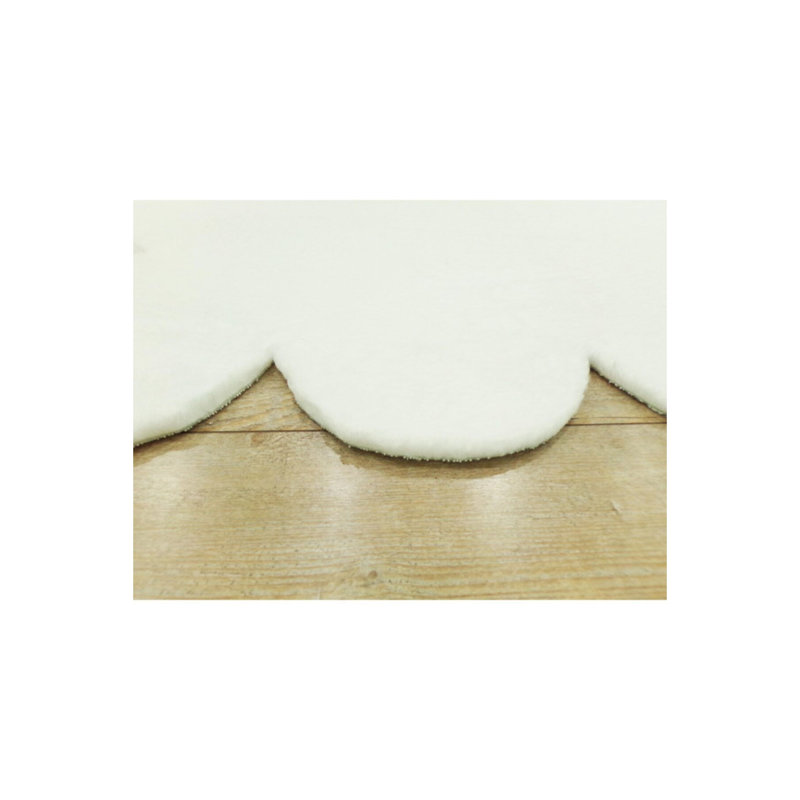 Premium Hall Carpet, 3.3 x 6.6 ft, White | 100% Polyester, 0.8 in Pile Height | Non-Slip Plush Underside, Antibacterial, Anti-Allergenic, Antistatic | Machine Washable at 86°F | Ideal for Entryways & Living Spaces