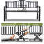 Banc de jardin en acier inoxydable