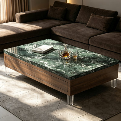 Table basse moderne en acrylique minimaliste moderne