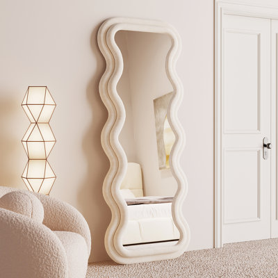 Wood Wavy Mirror