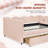 Gingham Daybed With 2 Storage Drawers And Usb Port, Wave-shaped Design-923049222-923049218