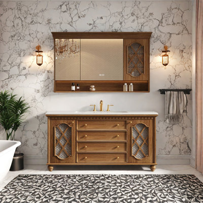 American retro and simple bathroom cabinet