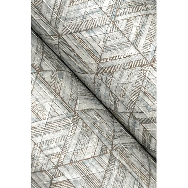 Rune Abstract Wallpaper Roll, Pewter