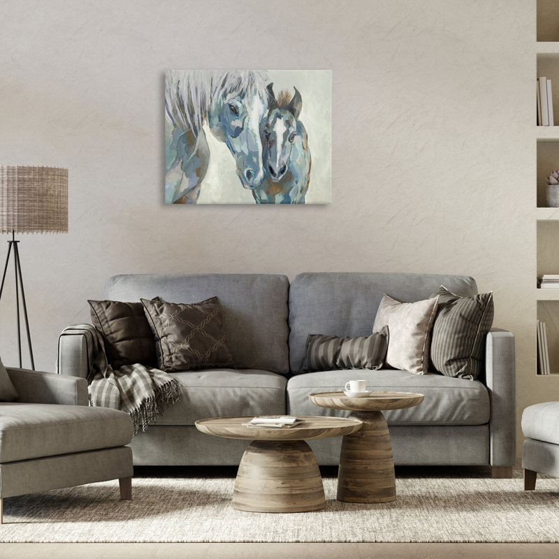 «Gray Grey & Foal» par Jacob Q, H 24 po x l 30 po