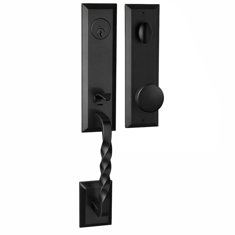 Ensemble de poignée Bravura 915-936 Active Jacksonville avec bouton Nashville en noir mat