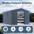 Outdoor Storage Shed, Large Metal Tool Sheds with Window and Lockable Doors, Garden Shed
