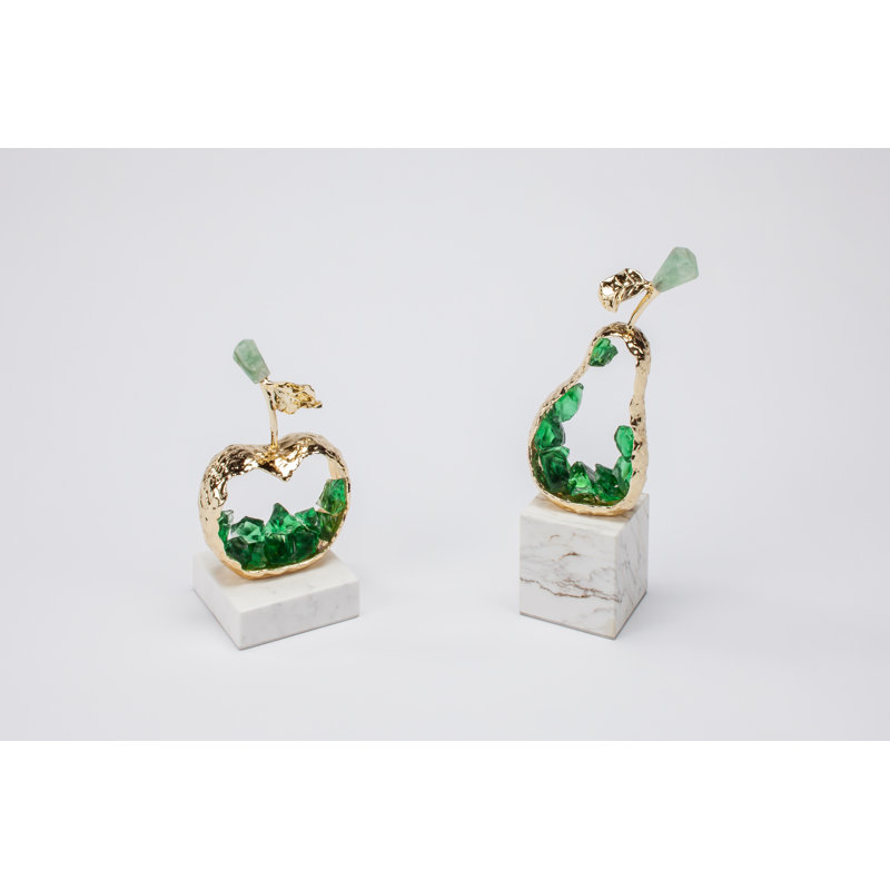 Hand Painted Stone Decorative Object