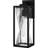 Dipeeka 1-Light Matte Black Outdoor Wall Lantern-499636691