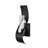 Mckenlie Antique Black 1 light Curved Frame Clear Glass Wall Sconce