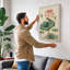 Lotus and Songbird Japandi - Wrapped Canvas-1160768030-1160768031