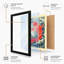 Red Koi Ascending Japandi 1 Piece Single Picture Frame Wall Art-136666444-136666442