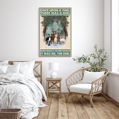 Estellene Who Really Loved Goats on Canvas, impression