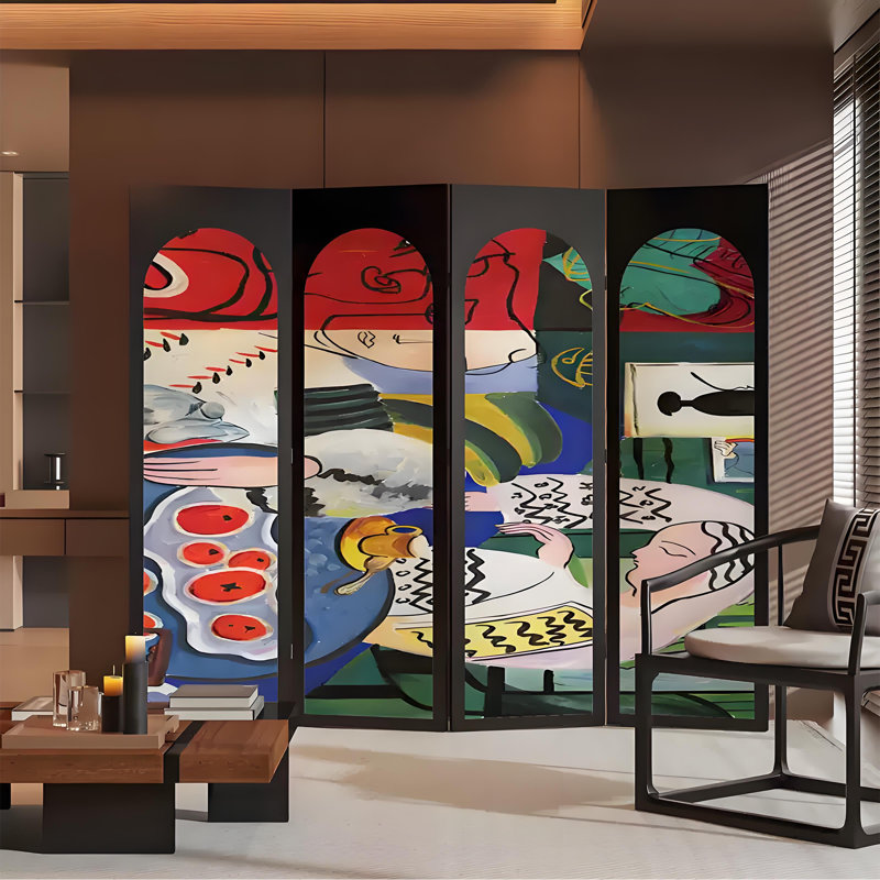 Paravent Matisse, H 74,8 po x l 78,74 po x P 1,57 po