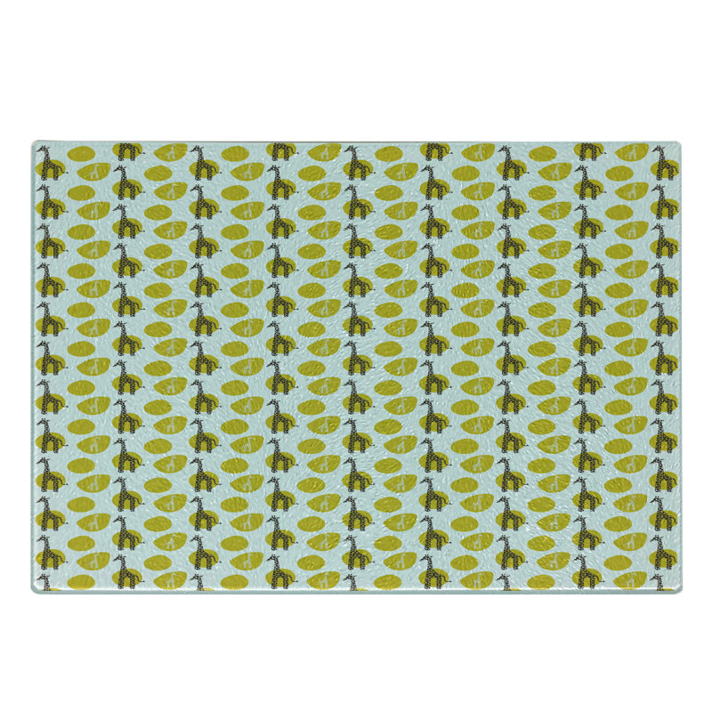 Planche à découper en verre trempé Ambesonne