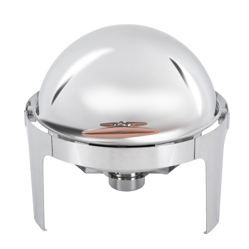 Réchaud en acier inoxydable rond 1,58 gallons
