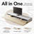 55” Height-Adjustable Standing Desk With 6 Drawers And Integrated Monitor Shelf-908070589