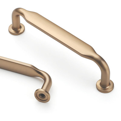 Paquet de 10 poignées d'armoire de cuisine en bronze champagne de 3 pouces (76 mm) pour quincaillerie d'armoire de cuisine