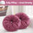 PUMPKIN JEWEL Velvet Round Decorative Pillow for Couch Decor (15-Inch)-261998479