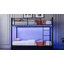 Lit superposé en métal simple au-dessus de simple avec 2 tiroirs de rangement, avec station de charge USB et éclairage à DEL, aucun sommier nécessaire, noir-131094212