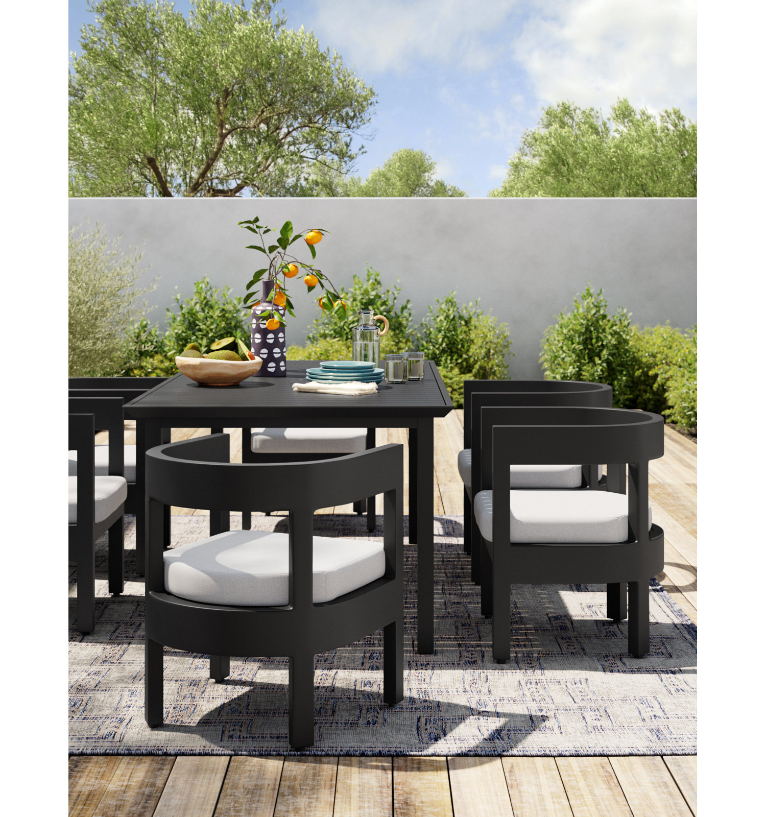 Everlee Aluminum Outdoor Dining Table
