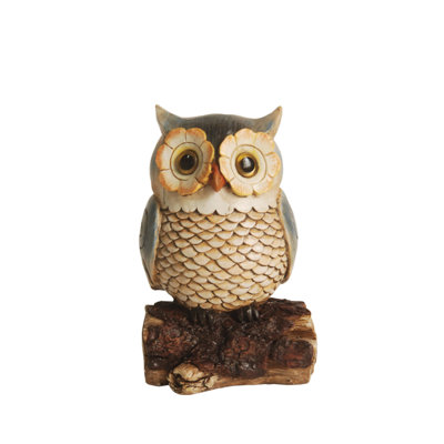 Statue de jardin 7 po Hibou sur une souche