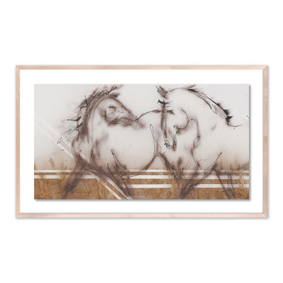 Two Horses Print by Donna Bernstein