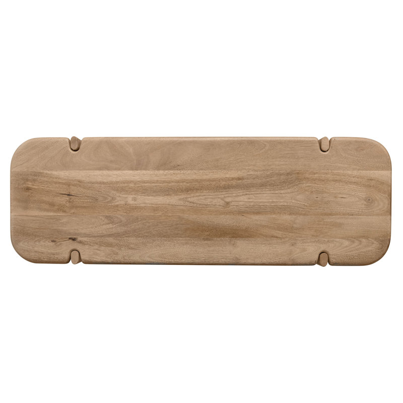 Mango Wood Console Table With Shelf