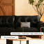 Canapé modulaire noir en similicuir-880517576-880517578