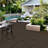 Acacia Natural Wood Interlocking Deck Tiles for Indoor and Outdoor-108486381