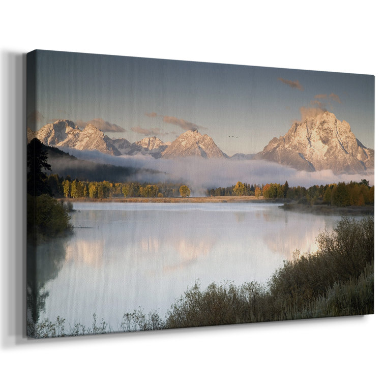 Highland Dunes Snake River Fog On Canvas Print | Wayfair