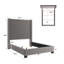 Lit tapissier standard à profil bas Solon-433280334-433280305