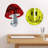 Mushroom Toadstool Mirrored Wall Decor-369181151