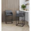 Tabouret de bar en cuir Vegan-840680095-842983107