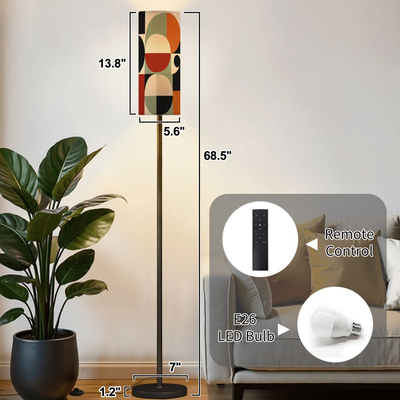 Lampe sur pied Mid Century