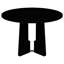 Table de salle à manger ronde 43,3 pouces et chaise rembourrée - ensemble de 4 élégants et modernes, confortable-326229462