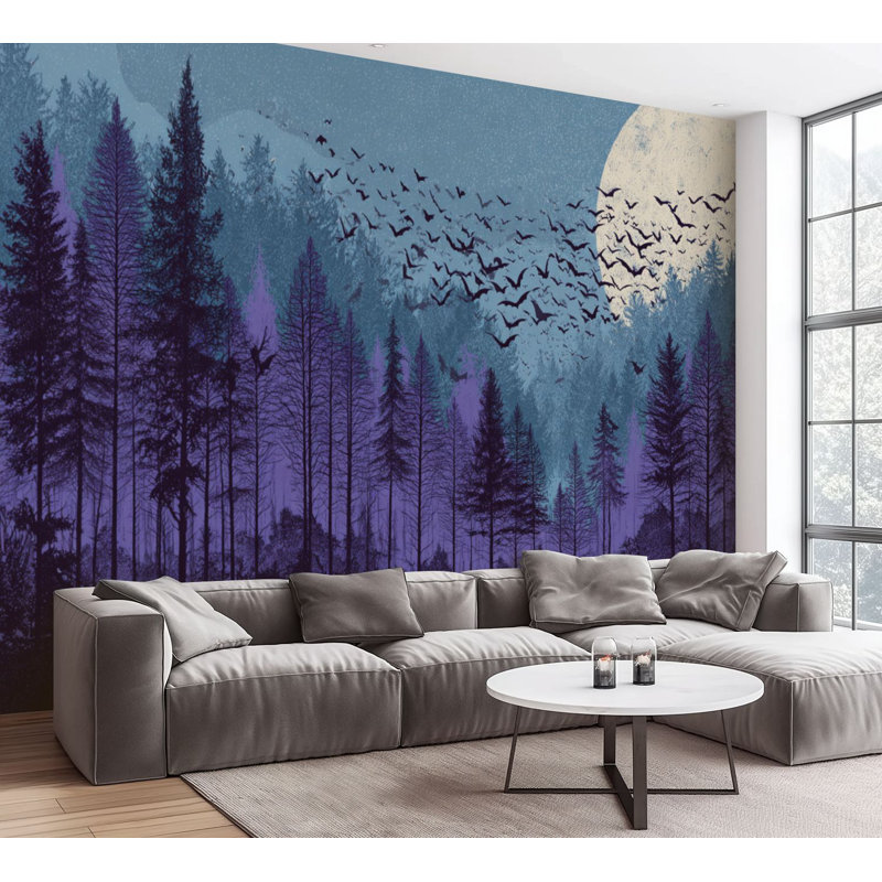 Papier peint auto-adhésif mural 100% H 100 po x l 144 po Peel and Stick, L 144 po x l 100 po