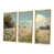 Toile avec cadre flottant or