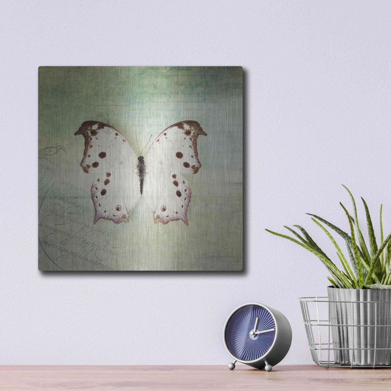 «French Butterfly IV» par Debra Van Swearingen, H 12 po x l 12 po