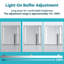 63mm W 65mm H Medicine Cabinet Mirror 3 Adjustable