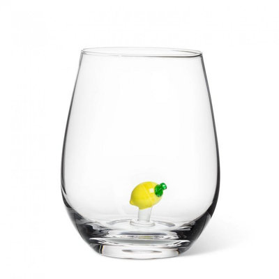 Verre à vin sans pied citron