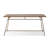 Nut-brown Rectangular Solid Wood Dining table