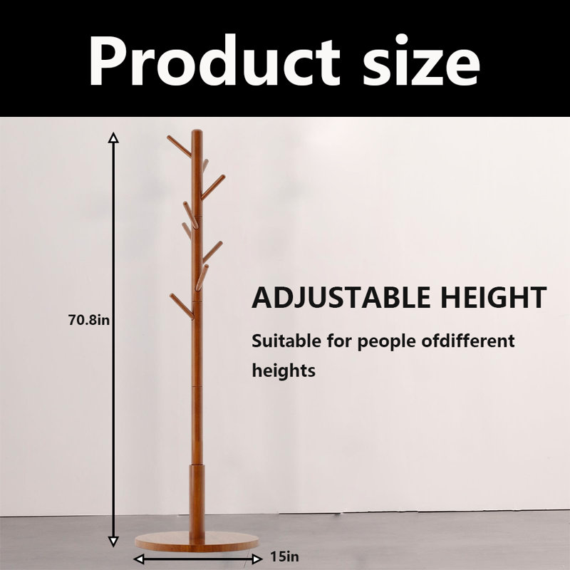 Coat Rack Freestanding, Brown