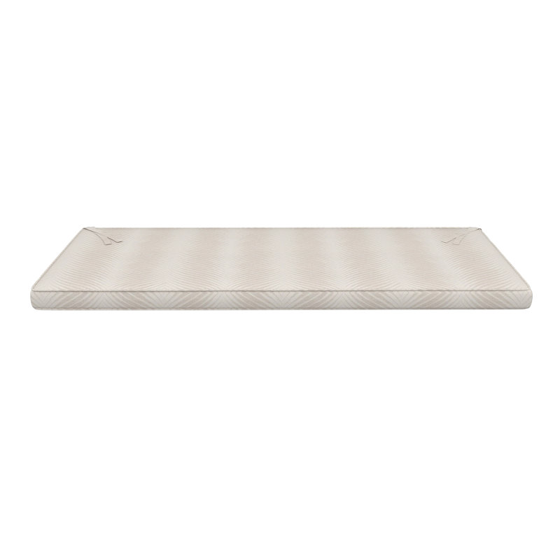 Sunbrella® Indoor/Outdoor Bench Seat Cushion, 3" Thick, 37" W x 17" D, Sunbrella® Clock Out Cloud