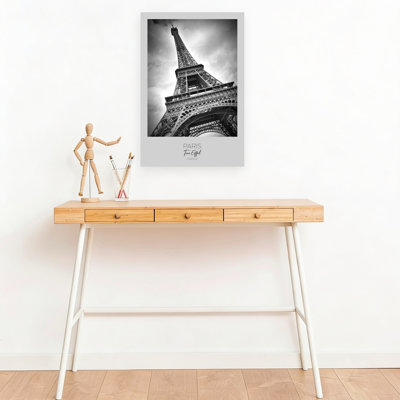 «Eiffel Tower Low Angle Abstract Contemporary City Art», art mural