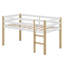 Lit mezzanine en bois avec échelle
