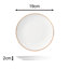 Waterside 12pc Gold Rim Porcelain Dinner Set