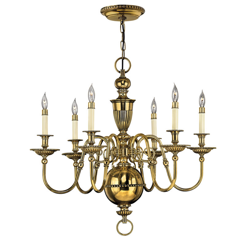 Cambridge 6 - Light Unique / Statement Classic / Traditional Chandelier